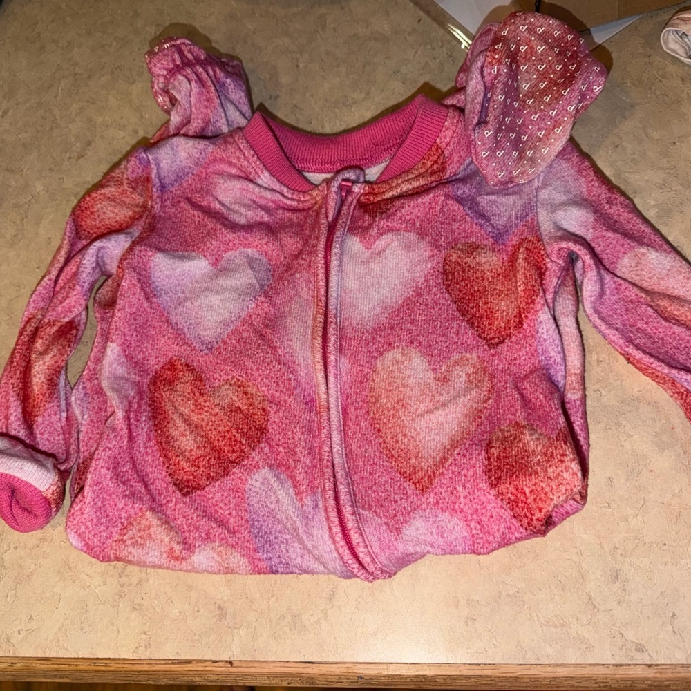 Posh Peanut Pink Heart Patterned PJ